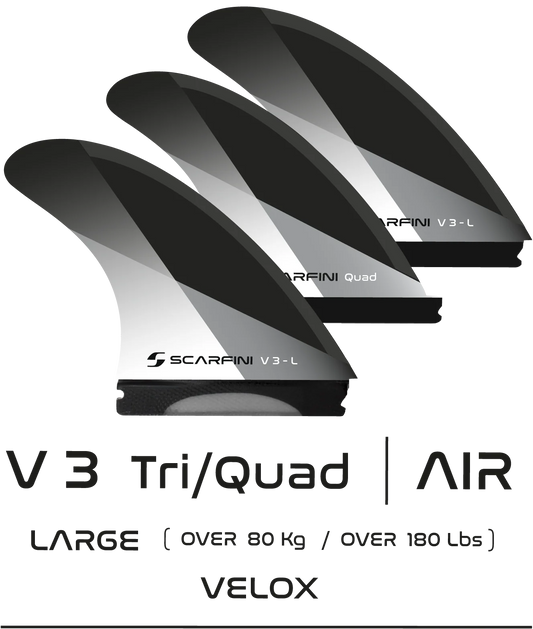 V 3 TRI/QUAD (5 fins) - LARGE - SINGLE TAB